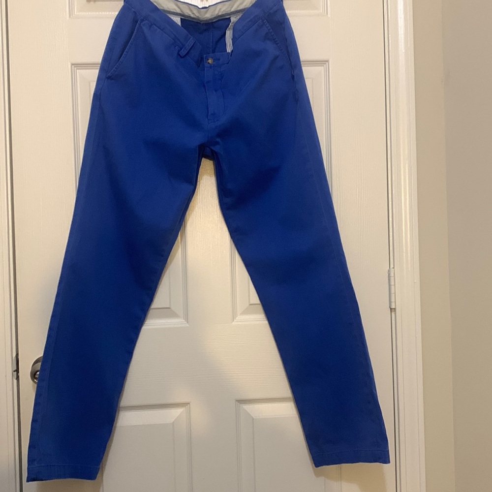 Men Polo Ralph Lauren dress pants. Royal blue color. Size 34/32